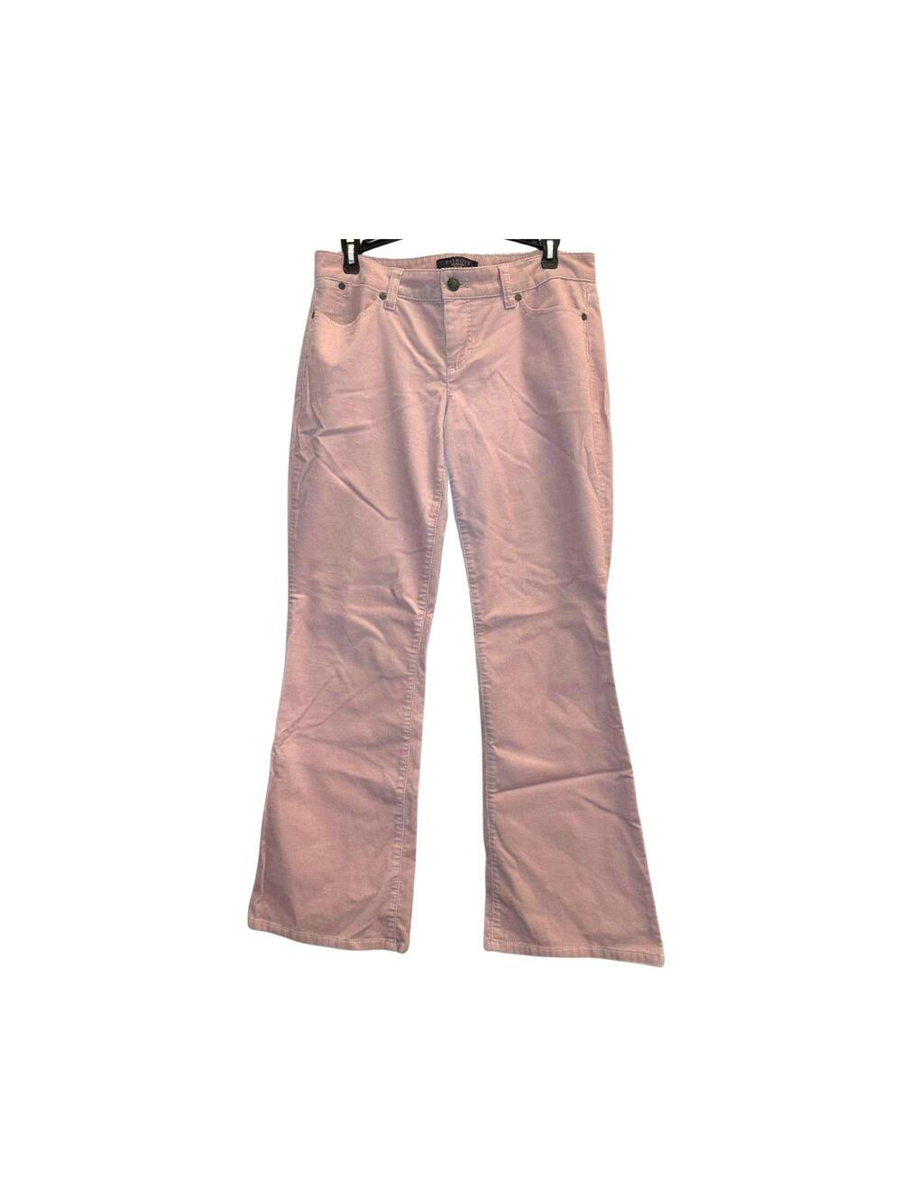 Talbots Pink Corduroy Pants Petite 6P High Rise Bootcut Cottagecore Preppy